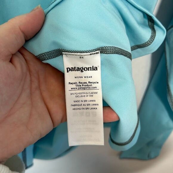 Patagonia Tropic Comfort Pullover Mens M Blue 1/4 Zip Long Sleeve Base Layer - Picture 2 of 7